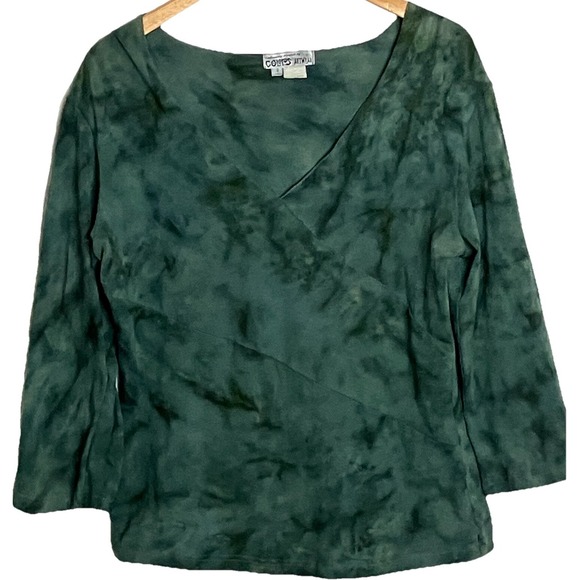 Colors Artwear Tops - Colors Artwear Tie Dye Top Womens Size 3 / XL Green Boho Artsy